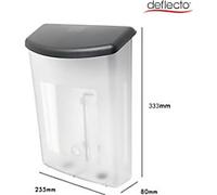 Deflecto A4 Portrait Outdoor Literature Box Wall Mounted Transparent 790801 25.5 x 8 x 33.3 cm 790801