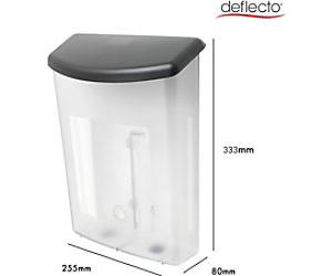 Deflecto A4 Portrait Outdoor Literature Box Wall Mounted Transparent 790801 25.5 x 8 x 33.3 cm 790801