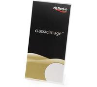 Deflecto A4 Portrait Slanted Sign Holder - Crystal clear