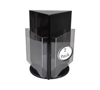 Deflecto A4 Triangular Revolving Literature Hldr pack of 2