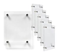 Deflecto A5 Acrylic Poster Holder, Wall Mount Photo Frame, Pack of 10