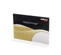 Deflecto Stand Up Sign Holder Pack of 12 - Multi Purpose Display Stands for A5 Documents & Menus