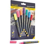 Deflecto BL-SMA100-V7-AS Chalk Marker Assorted Fine Chalk 1 - 2 mm Pack of 7
