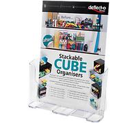 Deflecto Brochure Stand A4 1 Tier PS (Polystyrene) Transparent