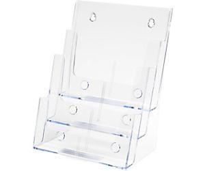 Deflecto Brochure Stand A4 24.5 (W) x 16 (D) x 32.2 (H) cm Transparent