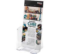 Deflecto Brochure Stand DL 1 Tier Plastic Transparent