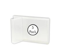 Deflecto Business Card Holder - Slimline Portable - Pack of 5 - Clear