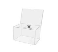 Deflecto Suggestion Box & Lock - Crystal