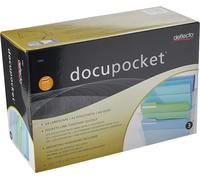 Deflecto - Clear Acrylic Wall Mounted A4 Unbreakable Docupocket Stackable Litera