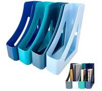 Deflecto Cool Breeze Blue Magazine Files - Pack of 4