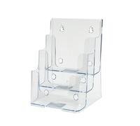Deflecto Literature Display A5 Portrait 3 17.4 (W) x 12 (D) x 22.2 (H) cm Transparent
