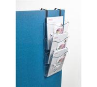 Deflecto Crystal Portrait A4 Wall Mounted Document Holder With Hanging Bracket (Pack 3) - CP081YTCRY