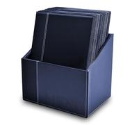 Deflecto Deluxe Range Menu Holder, Wipe Clean Menu Display for Restaurants, Cafés and Hospitality, Durable Reusable Menu Presentation and Display Box - A4 Blue, Pack of 20
