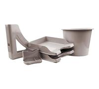 Deflecto Desk Accessory Starter Kit Warm Grey - CP175YTWGY