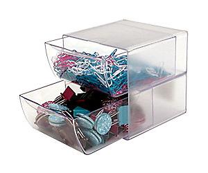 Deflecto Desk Organiser DE350801 Plastic Transparent 15.2 x 15.2 x 18.2 cm