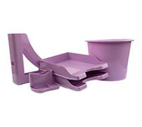 Deflecto Desk Acc Starter Kit Lavender