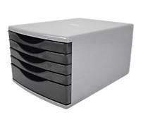 Deflecto Desktop Drawers Plastic Black 5 Drawers 29 x 40.3 x 33.7 cm A4