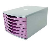 Deflecto Desktop Drawers Plastic Lavender 6 Drawers 29 x 40.3 x 21.2 cm