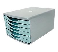 Deflecto Desktop Drawers Plastic Mint 6 Drawers 29 x 40.3 x 21.2 cm A4
