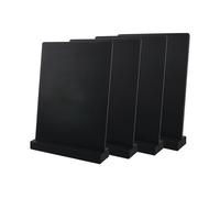 Deflecto Double Sided A4 Countertop Chalkboard Information Display Black (Pack of 4) TCB-A4-BLKX4