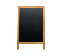 Deflecto Double Sided Pavement A Frame Chalkboard 850x545x440mm Teak PACB-85-TE
