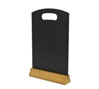 Deflecto Double-Sided Table Chalkboard Sign, Freestanding Mini Display for Cafés, Weddings, Parties, Menus, Event Labels, Tabletop Message Board - Single Pack, A4