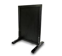 Deflecto Double Sided Vertical Pavement Stand (Black, 81x56x45cm Black)