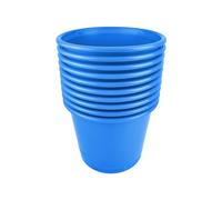 Deflecto Essential Range 14 Litre Waste Bin - Blue Pack of 10 Plastic Bins - Bedroom Bin - Waste Paper Bins For Bedrooms - Dustbin For Kitchen - Trash Bin For Bedroom Accessories - Office Bin