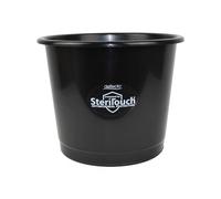 Deflecto Essential Range 14 Litre Waste Bin with Antimicrobial - Black Bedroom Bin - Waste Paper Bins For Bedrooms - Dustbin For Kitchen - Office Bin