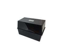 Deflecto Essentials Card Index Box 6 X 4 Inches (152 X 102Mm) Black - Cp011ytblk