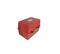 Deflecto Essentials Card Index Box 8X5 Inches / 203X127mm Red - Cp012ytred