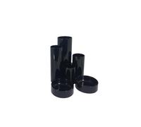 Deflecto Essentials Range Tierred Tube Style Desk & Pen Tidy - Black