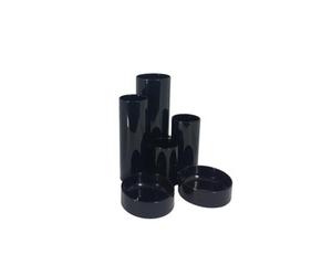 Deflecto Essentials Range Tierred Tube Style Desk & Pen Tidy - Black