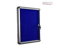 Deflecto Felt Lockable Noticeboard 35 (W) x 2.5 (D) x 48 (H) cm Aluminium Silver