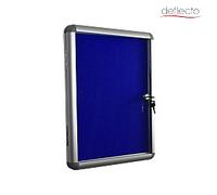 Deflecto Felt Lockable Noticeboard 48 (W) x 2.5 (D) x 65 (H) cm Aluminium Silver