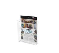 Deflecto Flat Back Literature Holder A4 Portrait Clear 76401