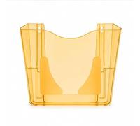 Deflecto Gemstone collection A4 Portrait Wall Pocket Literature File - Amber