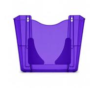 Deflecto Gemstone collection A4 Portrait Wall Pocket Literature File - Amethyst
