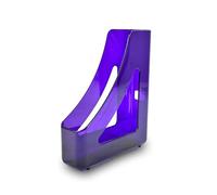 Deflecto Gemstone Collection Contemporary Magazine File - Amethyst
