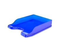 Deflecto Gemstone collection Contemporary Self Stacking Letter Tray - Sapphire