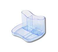 Deflecto Kaddymaster Pen Pot & Desk Tidy Ice Blue - Pen Holder For Desk Organiser - All-in-One Pen Pots For Desk Tidy Organiser Set - Pencil Pot For Office Desk Accessories - Stationery Pencil Holder