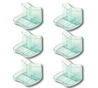 Deflecto Kaddymaster Pen Pot & Desk Tidy Ice Green - Pack of 6 - Pen Holder For Desk Organiser - All-in-One Pen Pots For Desk Tidy Organiser Set - Pencil Pot For Desk Accessories - Desktop Organiser