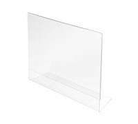 Deflecto Landscape Sign Holder A4 Sturdy Crystal Clear Top Loading Design