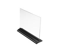 Deflecto Landscape Superior Image Contour A5 Sign Holder, Plastic Display, Menu Holder for Tables, Sign Stand, Display Boards Free Standing
