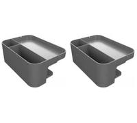 Deflecto Large Desk Organiser Grey (Pack of 2)