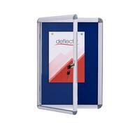 Deflecto Lockable A3 Tamper Resistant Notice Board with Key - 480X350mm / 48x35cm - Silver