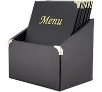 Deflecto Menu Holder A4 Portrait 27 (W) x 20 (D) x 30.5 (H) cm Black 10 Pieces
