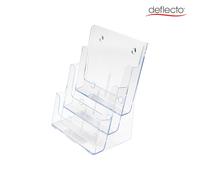Deflect-O 77301 Large Plastic Desktop Literature Display Rack Clear