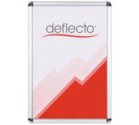 Deflecto® Pack of 10 Rounded Corner A2 Snap Frame with a 25mm profile Silver