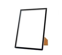 Deflecto Pack of 3 Table Top/Countertop Picture/Certificate Frames A4 with a 13mm profile and optional wall mounting - Black